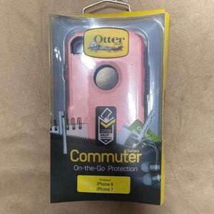New! Otterbox Commuter case for iPhone 7 & 8 otter box case Pink
